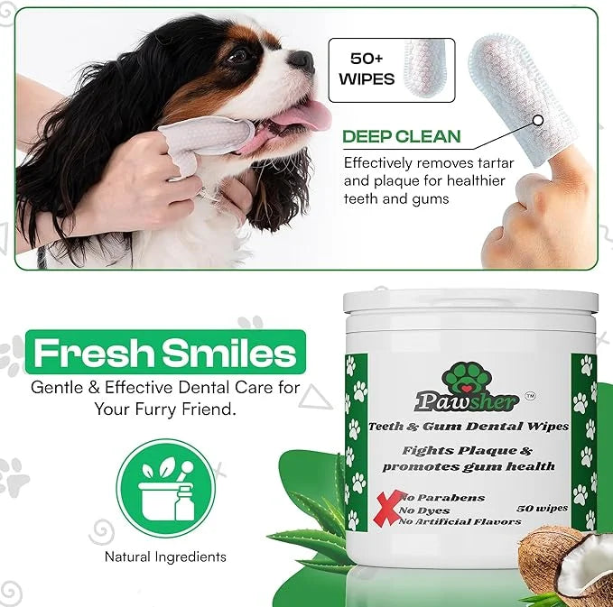 Puppy Essentials Kit | Dog Wipes for Cleaning & Deodorizing | Paw & Nose Balm | Teeth Cleaning Wipes | Poop Bags | Dog Gro...