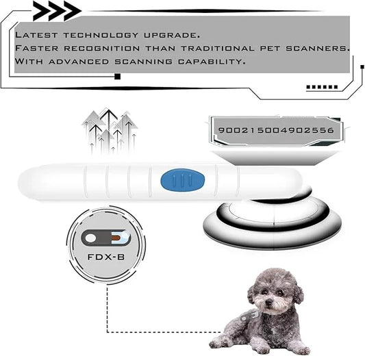 Smoostart Microchip Scanner, 1000 Records Increased Huge Data Storage Upload to PC, Scanning Distance and Speed Increase, ...
