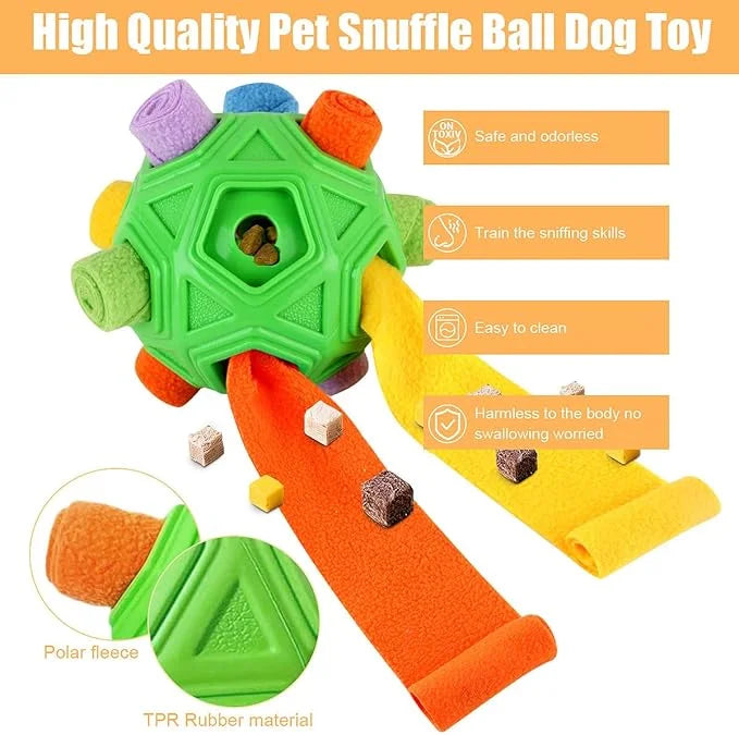 Dog Snuffle Ball-Interactive Puzzle Dog Toys Encourage Natural Foraging Skills Slow Feeder for Training and Stress Relief,...