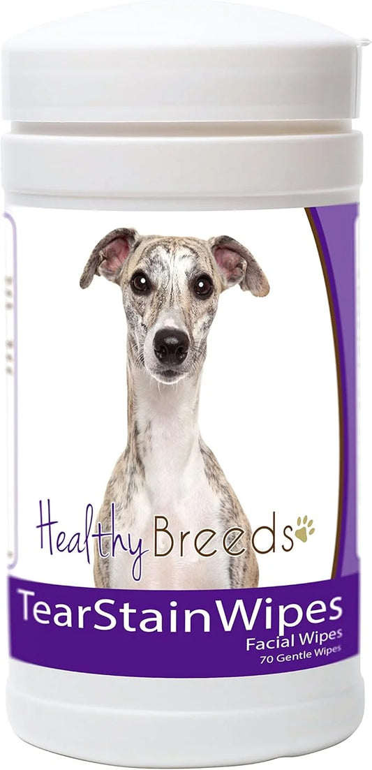 Healthy Breeds Whippet Tear Stain Wipes 70 Count - Product Image