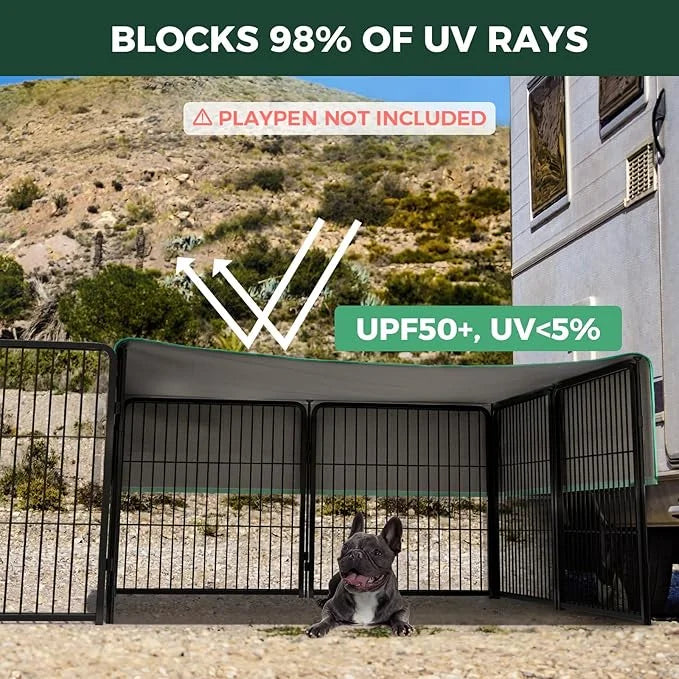 FXW Sun Shade Specialized for FXW Dog Playpen (Not Suitable for Other Brands), Fits for 24" H Rollick/Instant Dog Playpen?...