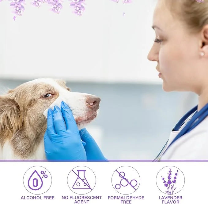 Treela 10 Packs of 800 Dog Wipes Pet Wipes Cat Grooming Supplies for Paws, Butt, Ear, Skin, Eye, Body Cleaning Bath Stain ...