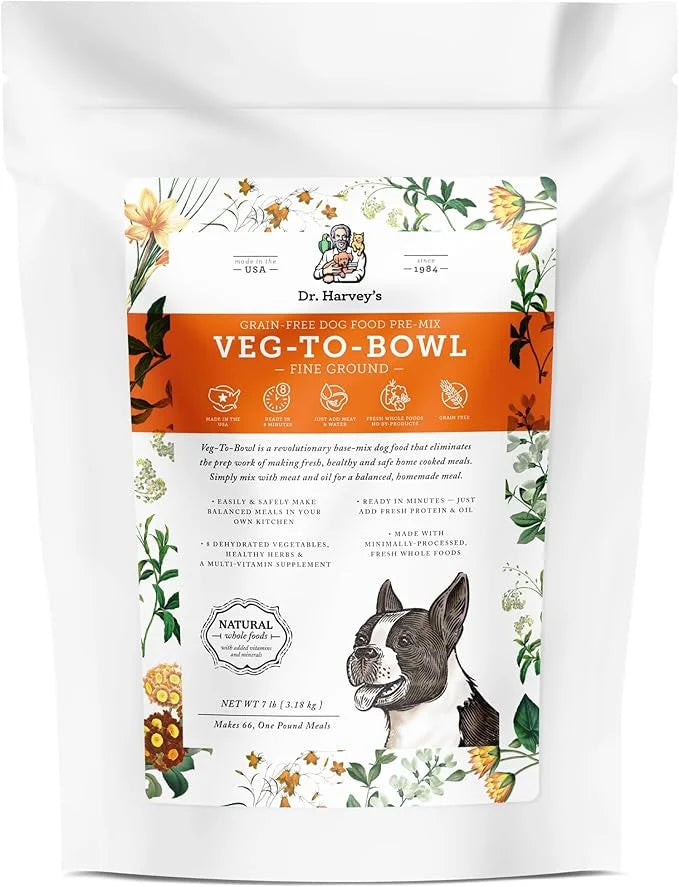Dr. Harvey's Veg-To-Bowl Fine Ground Dehydrated Vegetable Pre-Mix for Dogs, 7-Pound Bag - Product Image