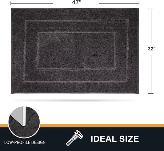 PURRUGS Dirt Trapper Door Mat 32" x 47.5", Non-Slip/Skid Machine Washable Entryway Rug, Dog Door Mat, Super Absorbent Welc...