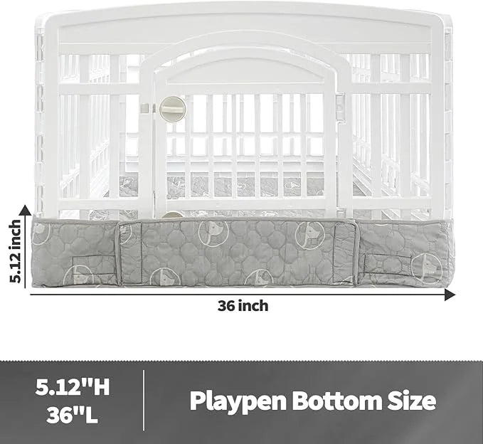 PJYuCien Dog Playpen Bottom Pad Fits for 36 Inch 4 Panels Exercise Pet Pen, Using as a Fence Stabilization and Puppy Pen M...