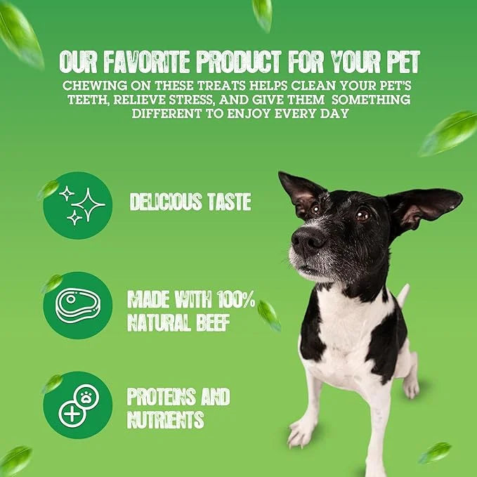(2 Pack) Nature's Own Pet Chews Moo Cheeks Bag Treat, 8 oz - Product Image