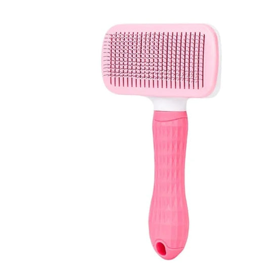 1 PCS Pet Grooming Brush One Click Hair Removal Deshedding Brush for Dogs & Cats, Tangle-Free Detangling Comb with Massage...