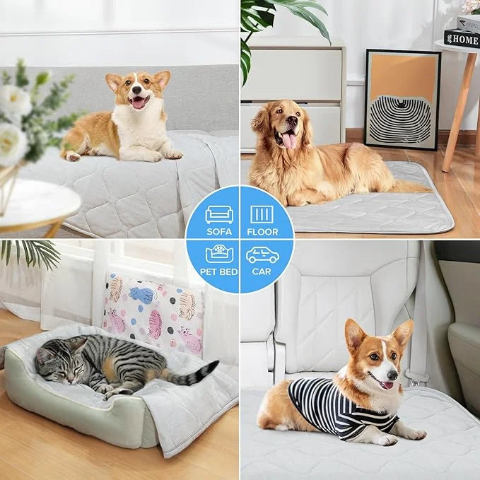 Rywell Cooling Mat for Dogs,Dog Cooling Mat Q-Max>0.5, Durable&Versatile with Cooling&Soft Surfaces for All Seasons,Protec...