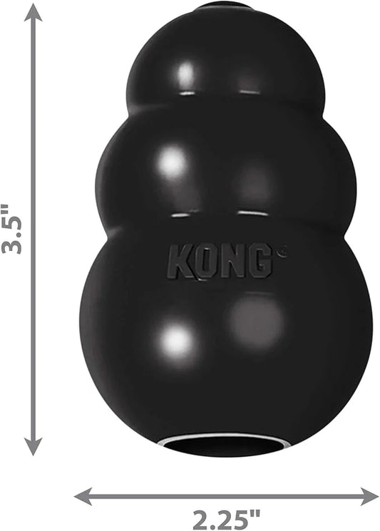 KONG Extreme Dog Toy - Fetch & Chew Toy - Treat-Filling Capabilities & Erratic Bounce for Extended Play Time Most Durable ...