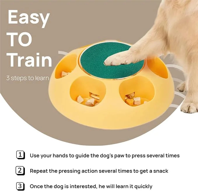 Multi-Functional Dog Scratch Pad for Nails,Slow Feeder Dog Bowls with Treat Box, Nail File Toy,Scratch Board for Dogs,4 Re...