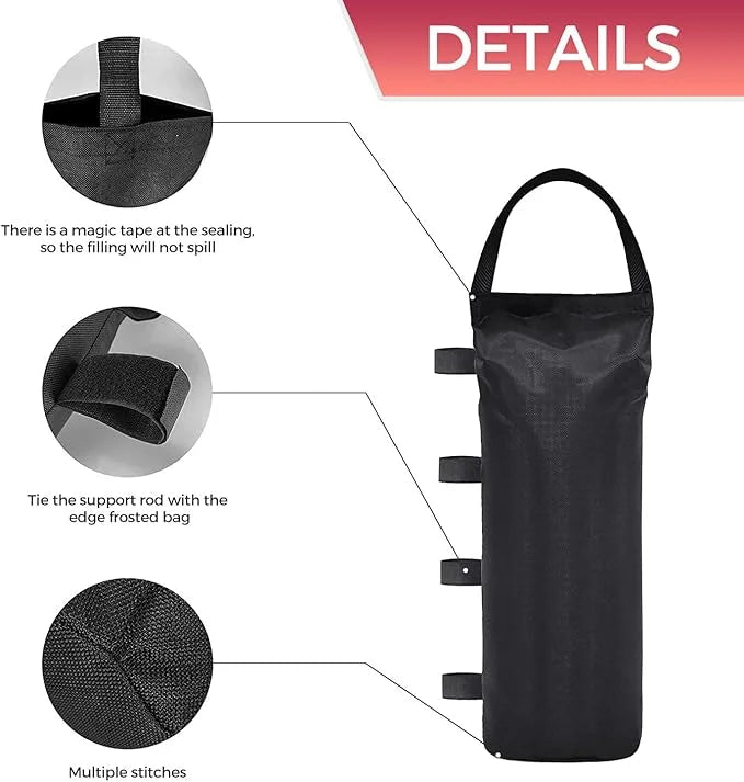 Extra Large Weights Sand Bags Set of 4 for Outdoor Dog Shelter, Heavy Duty Canopy Weight Bags(120LBS) for Pop up Canopy Te...