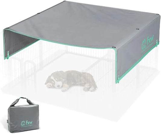 FXW Sun Shade Specialized for FXW Dog Playpen (Not Suitable for Other Brands), Fits for 32"/40" H Rollick/Instant Dog Play...