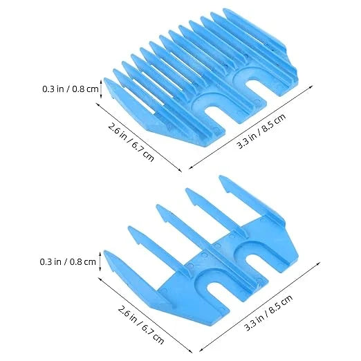 Kisangel 2pcs Sheep Shears Attachment Guard Electric Wool Shears Accessory Trimmer Guide Replacement Blades for Goat Shave...