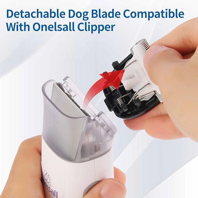 2 Pack Dog Grooming Replacement Blade Compatible with Oneisall Low Noise Dog Clippers, Dog Hair Vacuum Clipper Made of Cer...