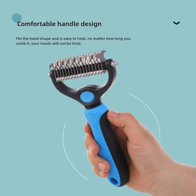 Pet Comb Ultimate Dog Grooming Set: Professional Deshedding Brushes for Dogs & Cats – Perfect for Long-Haired Breeds, Flea...