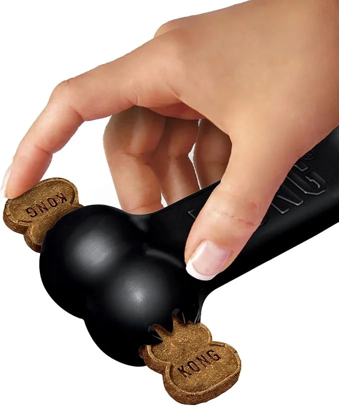 KONG - Extreme Goodie Bone - KONG's Most Durable Natural Rubber Dog Bone for Power Chewers - Black - For Large Dogs - Prod...