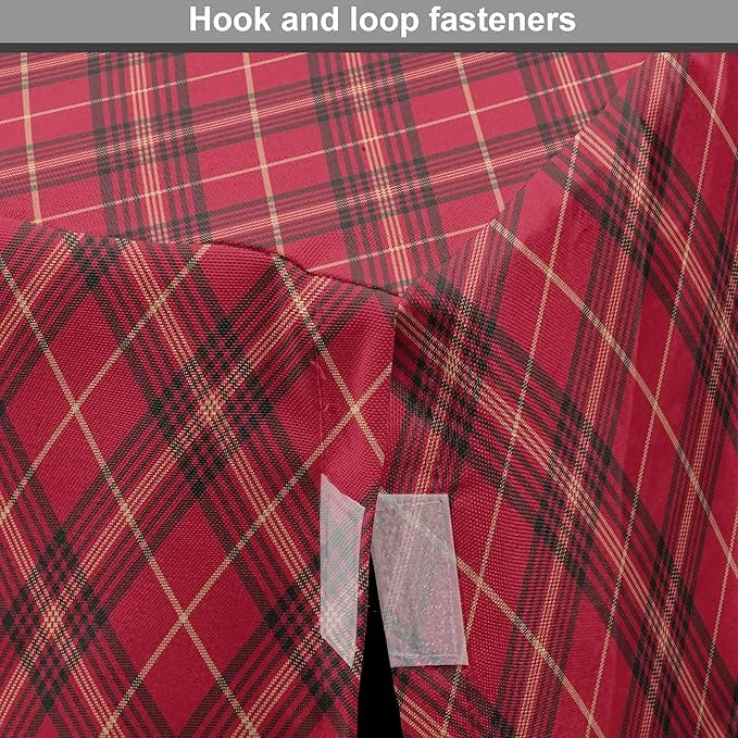 Lunarable Buffalo Plaid Dog Crate Cover, Rhombus Check Pattern with Warm Colored Pattern, Easy to Use Pet Kennel Cover for...