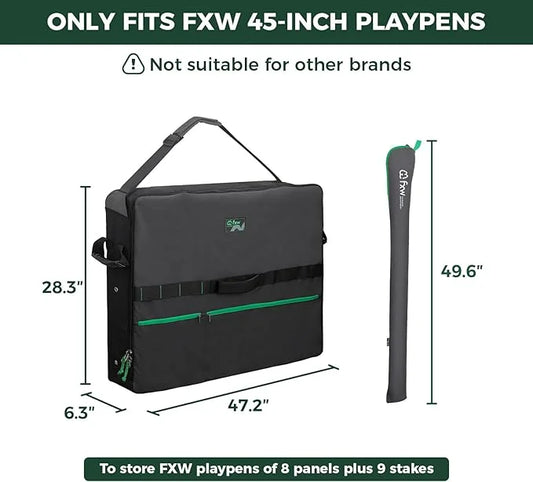 FXW Specialized Dog Playpen Storage Bag (Not Suitable for Other Brands), Designed for RV Trips, Fits 45" H 8 Panels and 9 ...