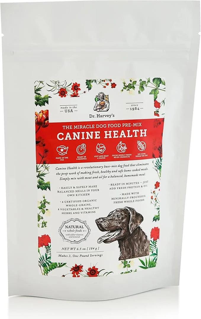Dr. Harvey's Canine Health Miracle Dog Food, Human Grade Dehydrated Base Mix for Dogs with Organic Whole Grains and Vegeta...