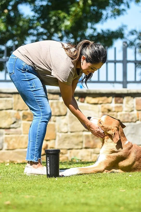 Dexas MudBuster Portable Dog Paw Washer/Paw Cleaner, Large, Matte Black- Special Edition (PW72025-22WP) - Product Image