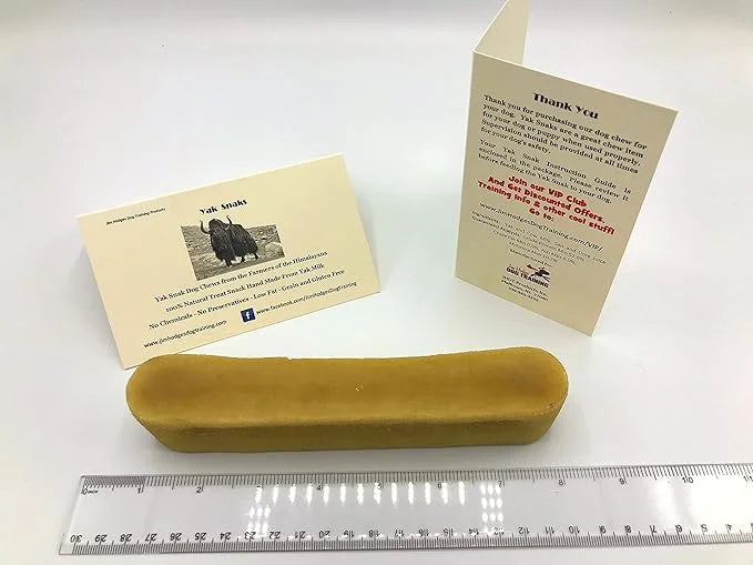 Yak Snak Dog Chews - All Natural Hard Cheese Himalayan Dog Treats - Long Lasting Dog Chews, Made from Yak Milk, Small, Med...