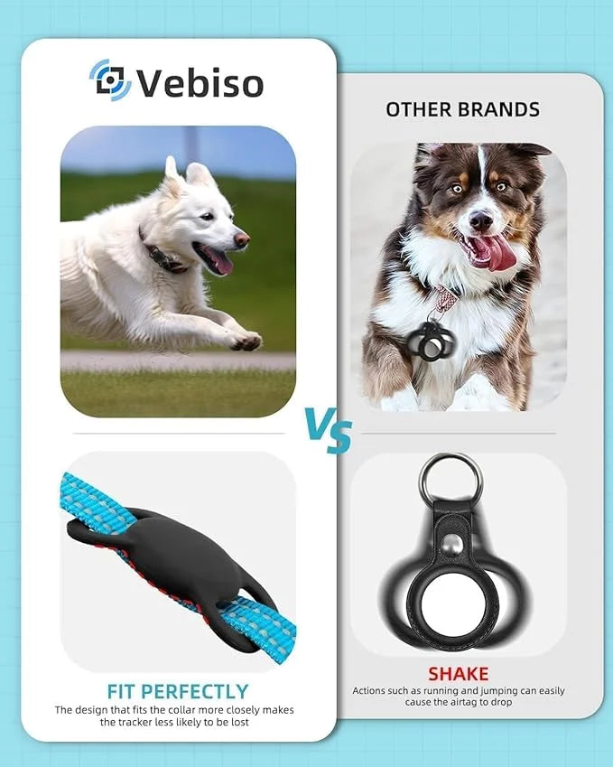 VB GPS Tracker for Dogs (2 Pack), Mini GPS Cat Tracker, Smart Pet Activity Tracker (iOS Only), No Monthly Fee, Compatible ...