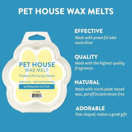One Fur All 100% Natural Soy Wax Melts in 20+ Fragrances, Pack of 2 by Pet House - Long Lasting Pet Odor Eliminating Wax M...