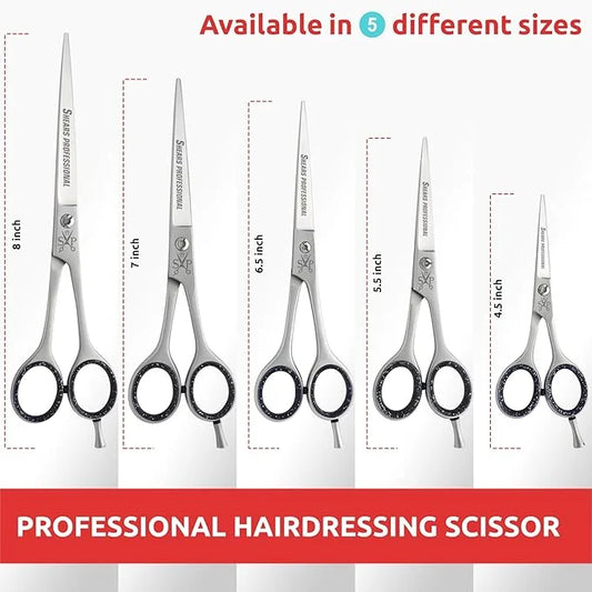 Hair Cutting Scissors, All Purpose 7 Inch Stainless Steel, Sharp Edge Blades, Dog Grooming Scissors, Hair Shears for Barbe...