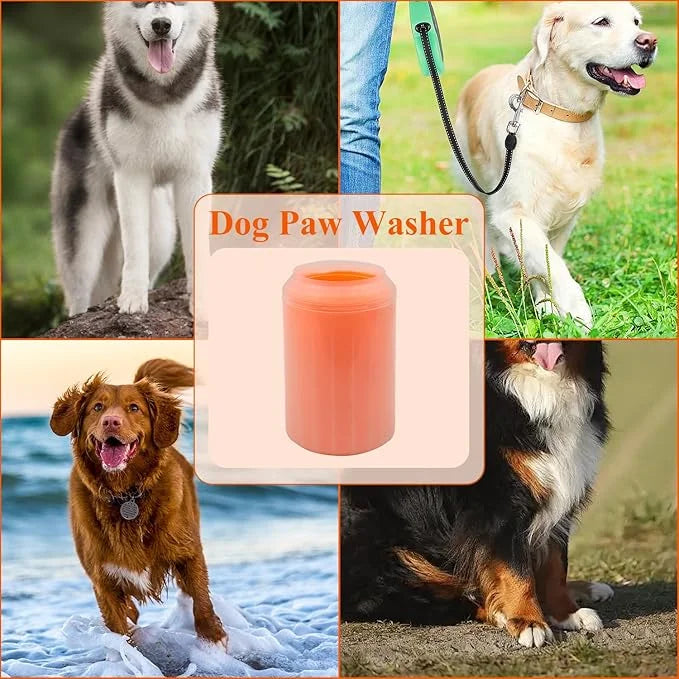 Dog Paw Cleaner Portable, Mudbuster Dog Paw Washer, Dog Foot Cleaner Cup Pet Cleaning Brush Feet Cleaner for Large Medium ...