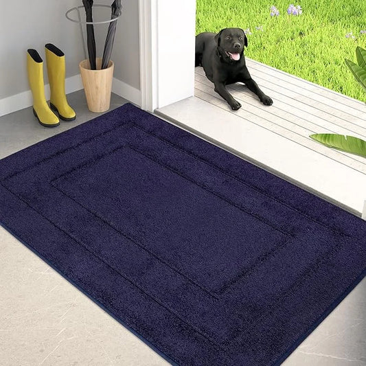 PURRUGS Dirt Trapper Door Mat 34" x 59.5", Non-Slip/Skid Machine Washable Entryway Area Rug, Dog Door Mat, Super Absorbent...