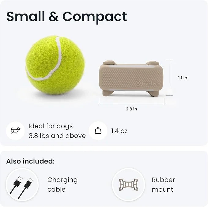 Tractive GPS Dog Tracker (2025 Release) | Real-time Pet Location Tracker | Health & Wellness Alerts | Virtual Fence for Do...