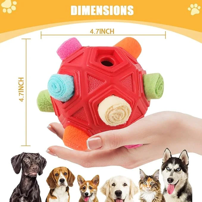 Dog Snuffle Ball-Interactive Puzzle Dog Toys Encourage Natural Foraging Skills Slow Feeder for Training and Stress Relief,...