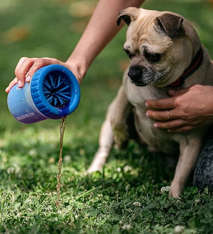 Dexas Small Dog Paw Cleaner, Pro Blue, Paw Washer for Dogs, Premium Quality Pet Supplies and Dog Accessories - Product Image
