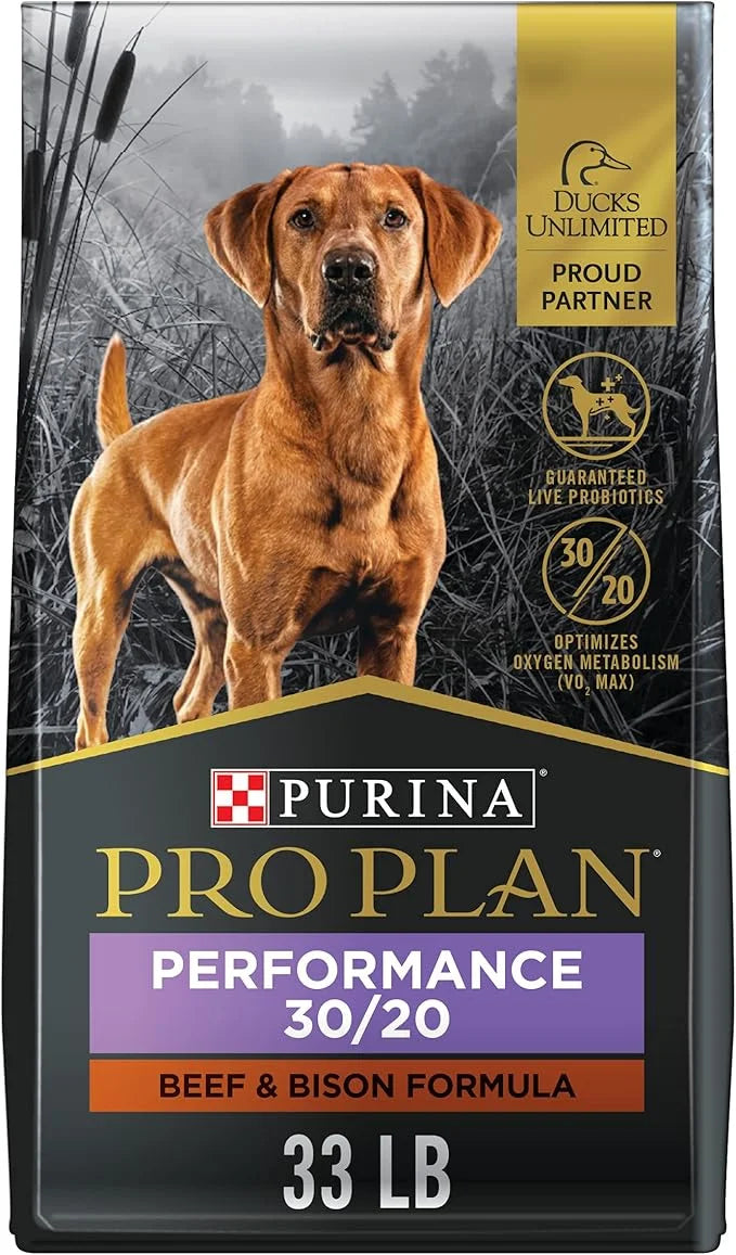 Purina Pro Plan Sport Performance 30/20 Beef & Bison Formula Dry Dog Food - 33 Lb. Bag - Product Image