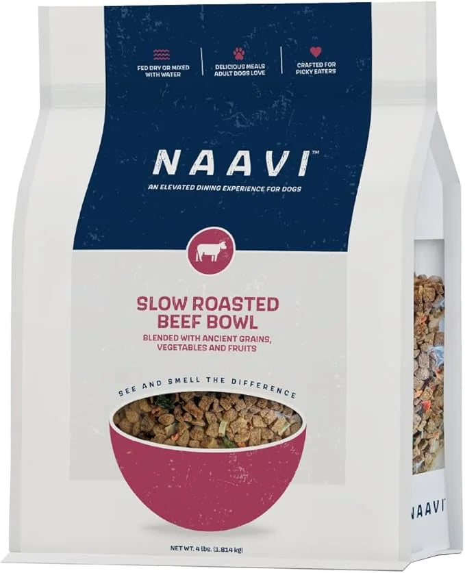 Slow Roasted Beef Bowl with Ancient Grains, Vegetables & Fruits, Premium Dog Food Topper for Adult Dogs - 4lb - Product Image