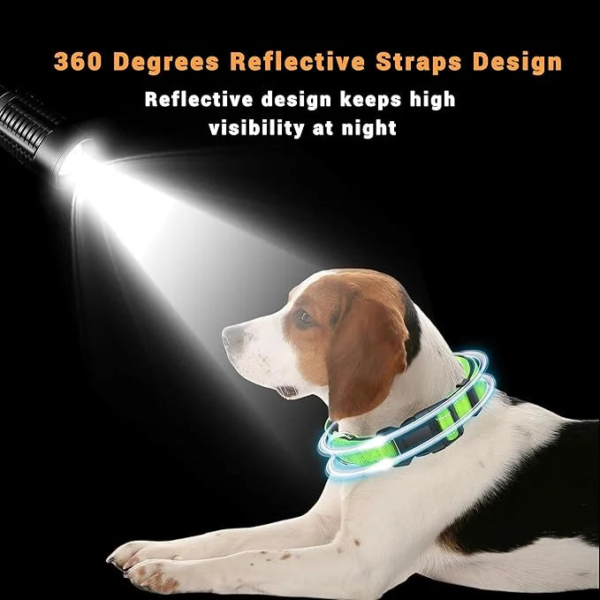 2 Pack Reflective Dog Collar with Safety Locking Buckle, Adjustable Soft Breathable Comfortable Nylon Pet Collar for Small...