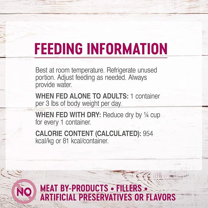 Wellness Petite Entrees Mini Fillets Grain Free Natural Wet Small Breed Dog Food, Roasted Beef, Carrots & Red Peppers, 3-O...