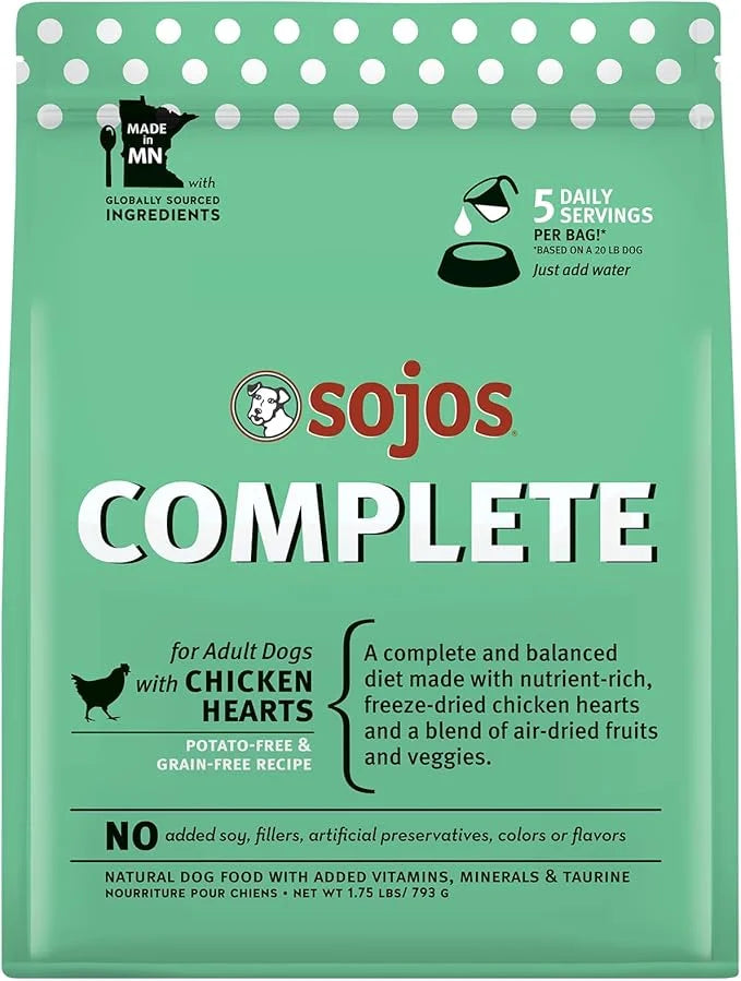 Sojos Complete Chicken Recipe Dehydrated Dog Food, 1.75 lb - Product Image