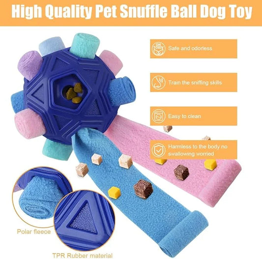 Dog Snuffle Ball-Interactive Puzzle Dog Toys Encourage Natural Foraging Skills Slow Feeder for Training and Stress Relief,...