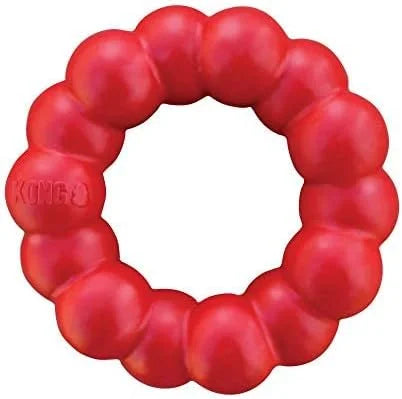 KONG Ring - Natural Rubber Ring Toy for Healthy Chewing Habits - Chew Toy Supports Dog Dental Health - Dog Toy Supports In...