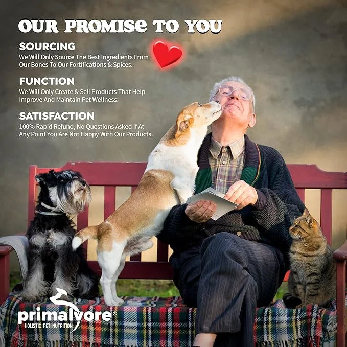 Primalvore Grass-Fed Beef Bone Broth for Dogs &Cats, Mobility Formula w/Collagen Peptides to Help Support Hip & Joints, Di...