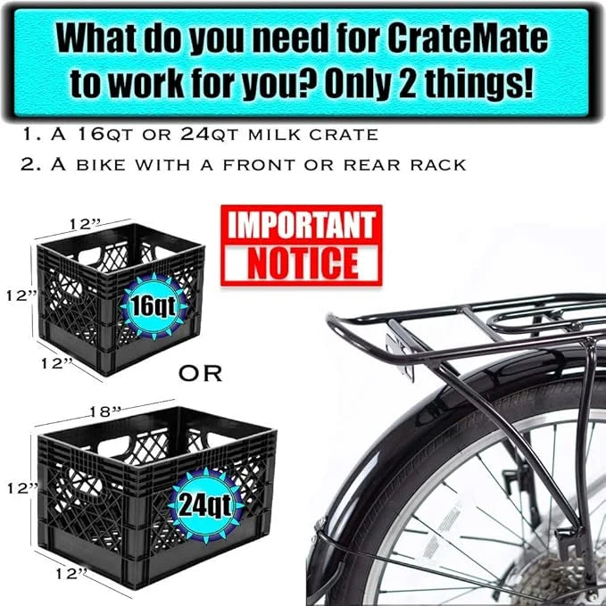DIY Crate Conversion/Bike Dog Carrier Package (Crate NOT Included) Padded Liner is 2 Sizes in One + 4 Point Safety Harness...