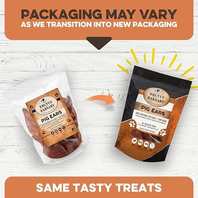 100% Natural Whole Pig Ear Dog Treat - 12 Pack Our Healthy Pig Ears Are Easy To Digest, Chemical & Hormone Free Thick Cut ...