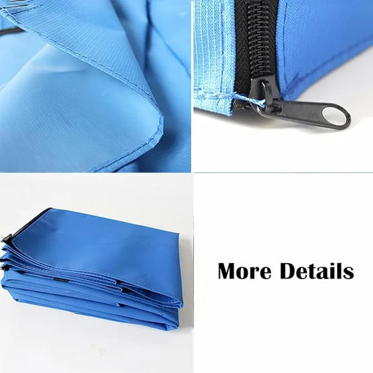Dog Crate Cover Waterpoof Blue Pet Kennel Covers for Puppy Cat Indoor Outdoor Fit for 1 Door Wire Crate, 49.21x37.40x43.31...