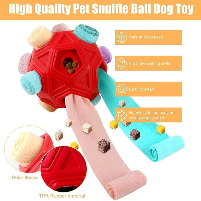 Dog Snuffle Ball-Interactive Puzzle Dog Toys Encourage Natural Foraging Skills Slow Feeder for Training and Stress Relief,...