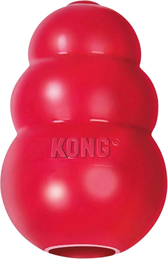 KONG Classic Stuffable Dog Toy - Fetch & Chew Toy for Dogs - Treat-Filling Capabilities & Erratic Bounce for Extended Play...