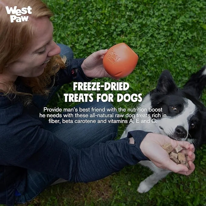 WEST PAW Freeze-Dried Raw All Natural Dog and Puppy Training Treats, Single Ingredient, Humanely Raised and Sustainably So...