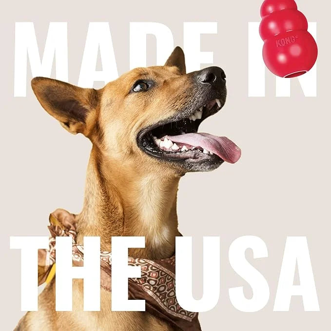 KONG Classic Stuffable Dog Toy - Fetch & Chew Toy for Dogs - Treat-Filling Capabilities & Erratic Bounce for Extended Play...