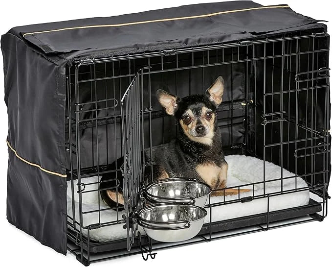 MidWest Homes for Pets iCrate Dog Crate Starter Kit | 22-Inch Dog Crate Kit Ideal for XS Dog Breeds (Weighing up to 12 Pou...