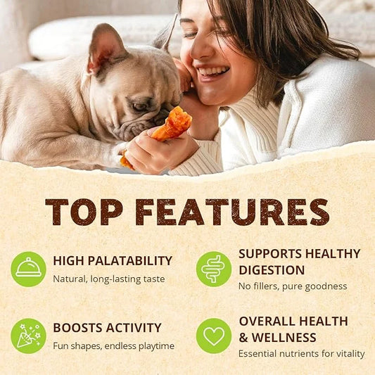 Afreschi Turkey Tendon for Dogs, Medium Braid 3.17 oz, USA-Sourced Turkey, All Natural Human Grade Dog Chew, Hypoallergeni...